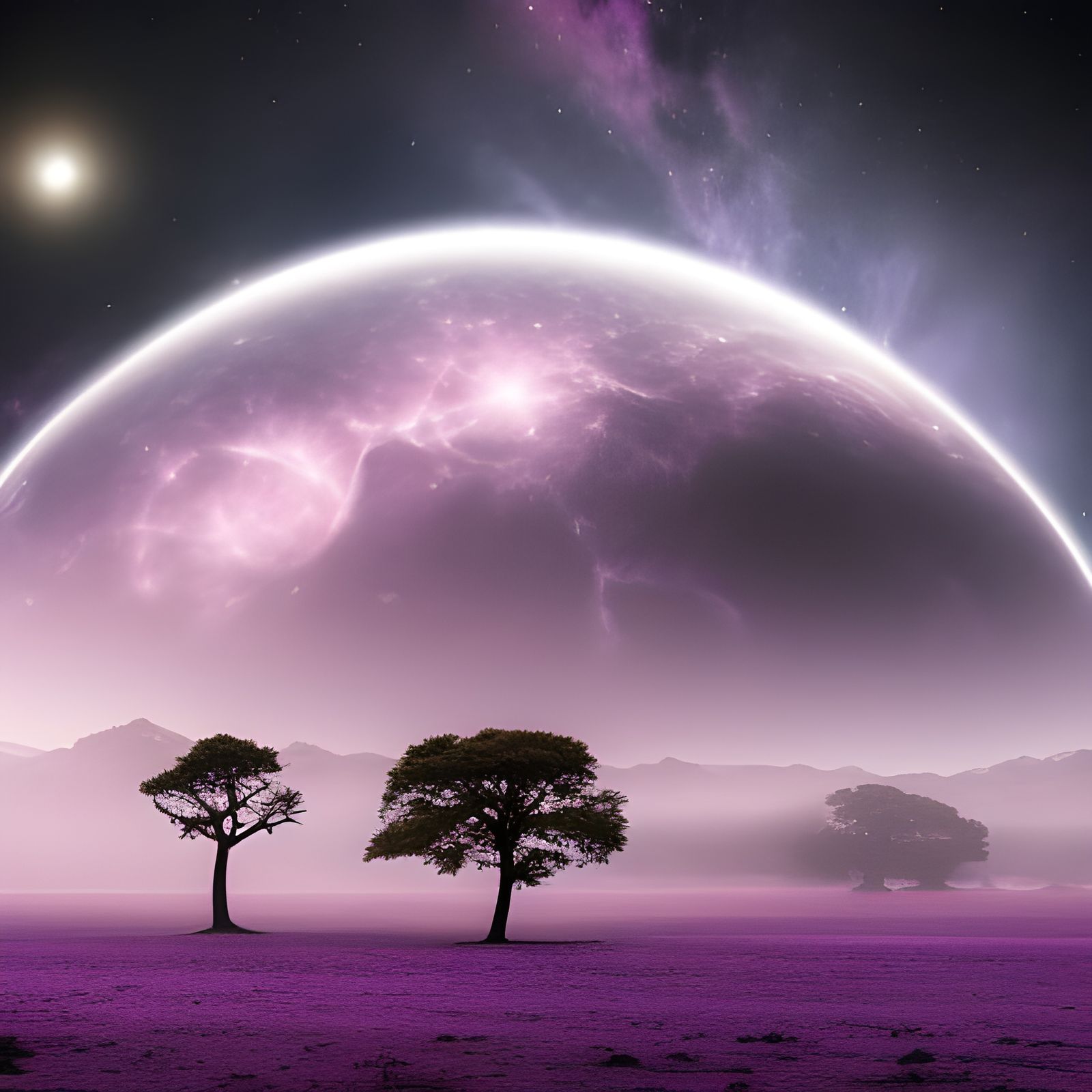 Cosmic Purple Planet   by @artsho