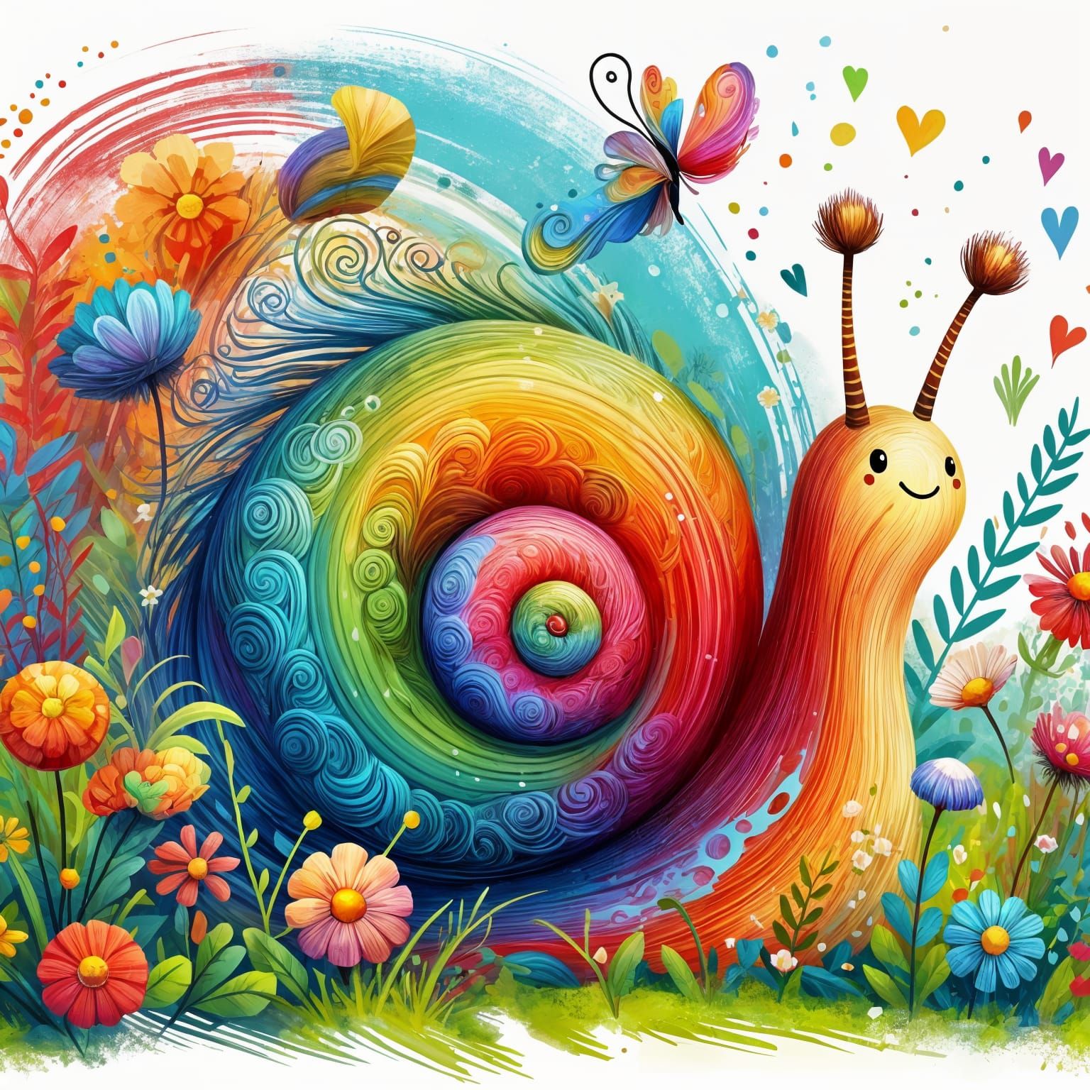 Whimsical Snail