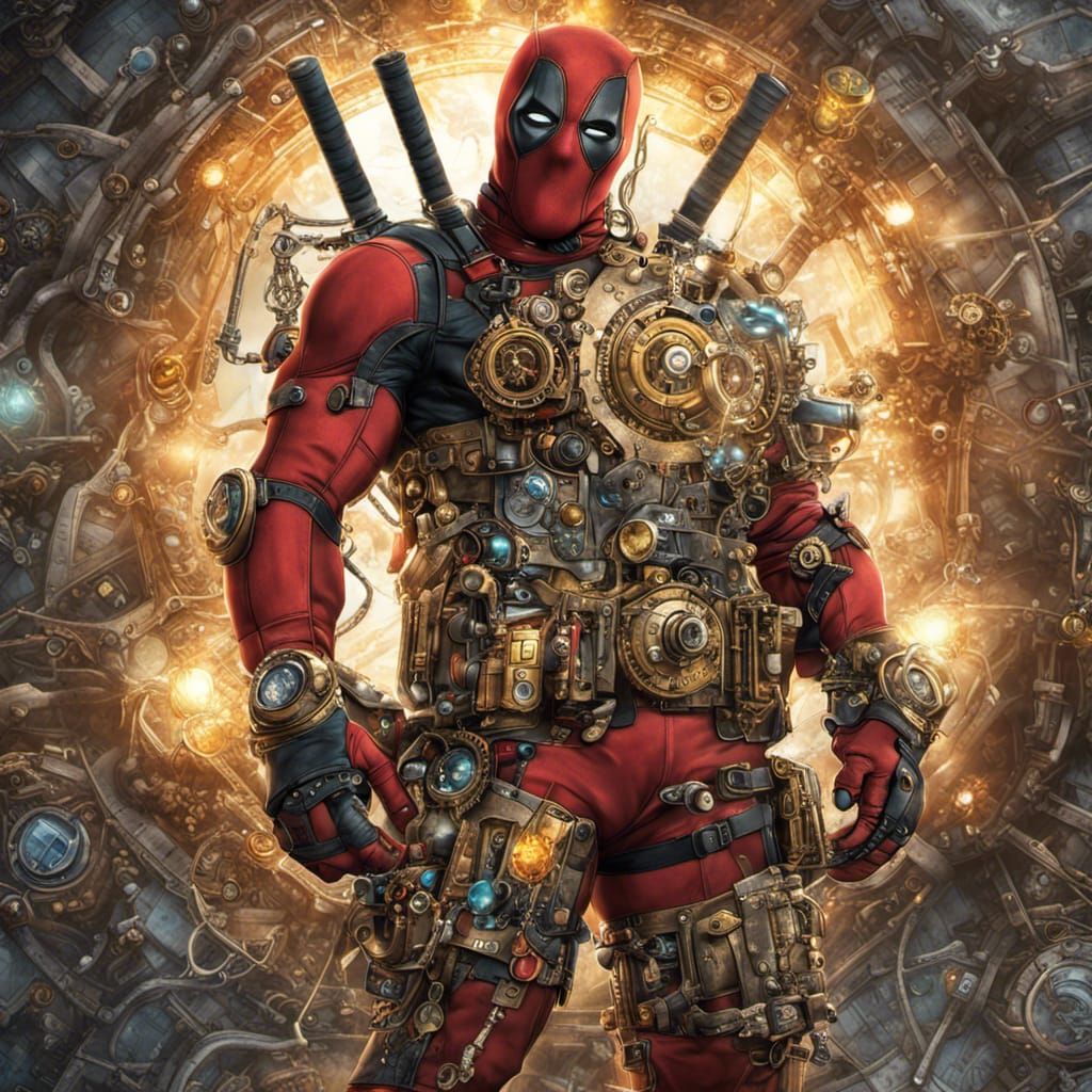 Deadpool enjoying his chimichangas - AI Generated Artwork - NightCafe  Creator