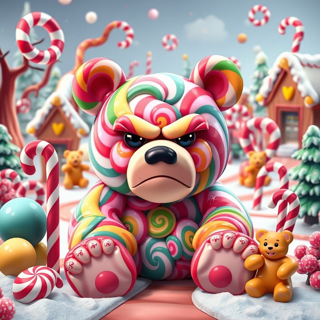 3 likes "Grumpy Teddy Candy"🧸  by @Delsy Selena