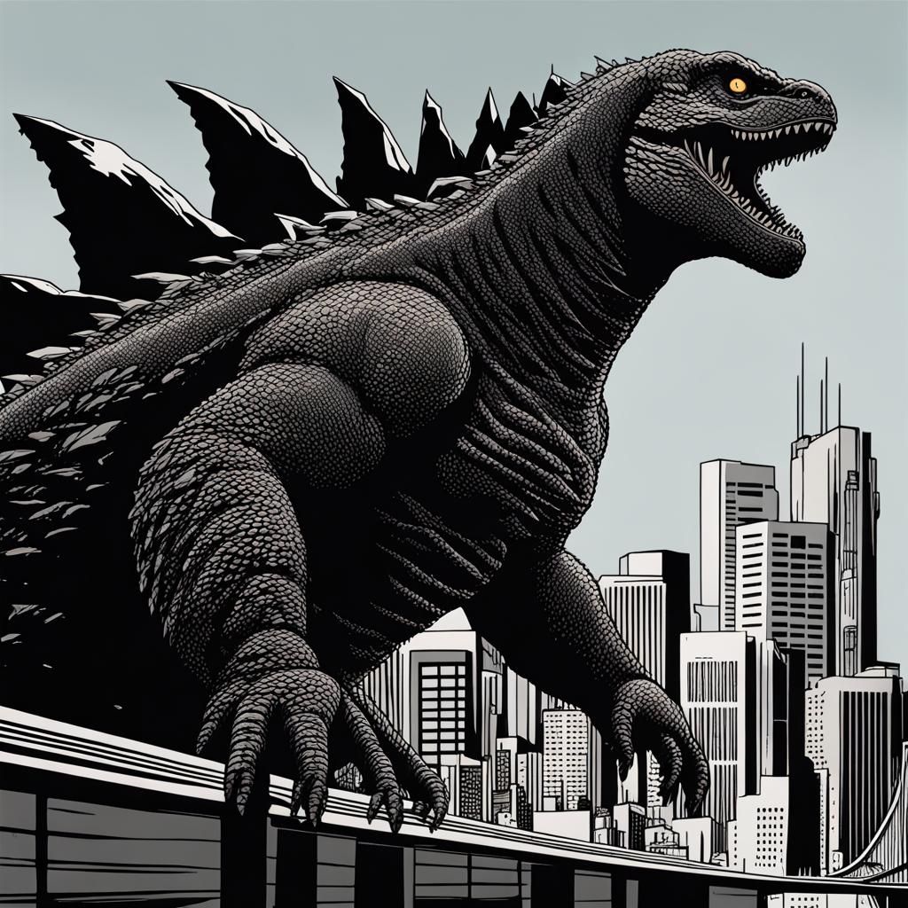 Godzilla - AI Generated Artwork - NightCafe Creator