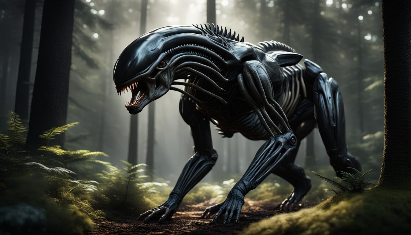 Alien Xenomorph Black Bear Hybrid 