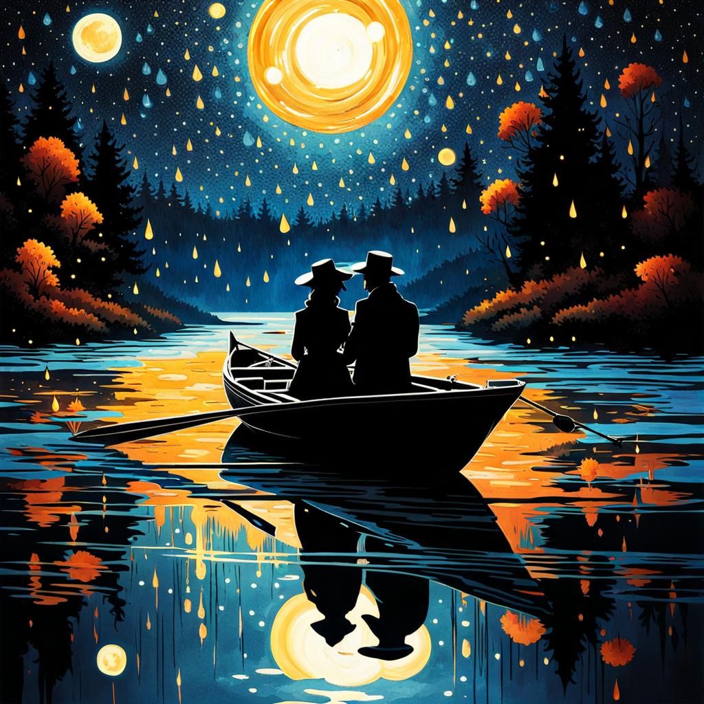 Couple on a boat
