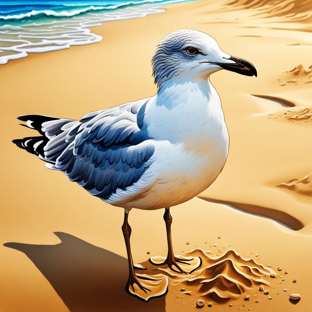 A little seagull   by @Saad S Khalis