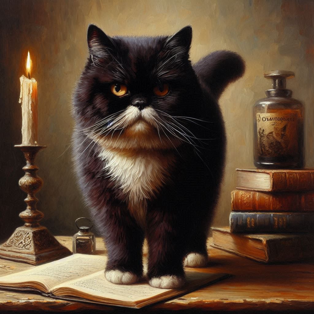 A very grumpy cat Version I