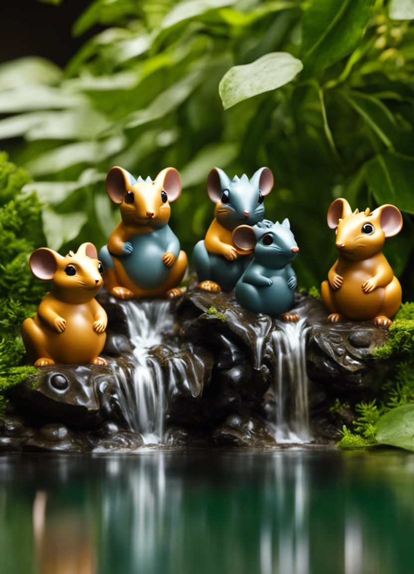 Ratatoskr Figurine Reading a Book in Toypunk Style