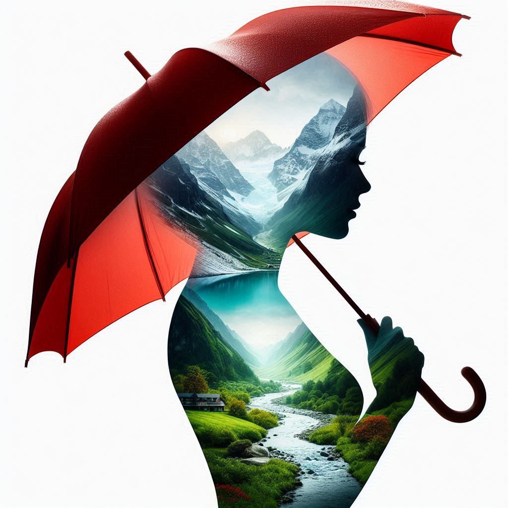 Red Umbella