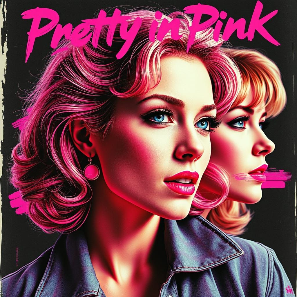 Reimagined Pretty in Pink poster  by @BBelle