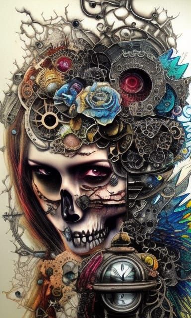 skull steampunk