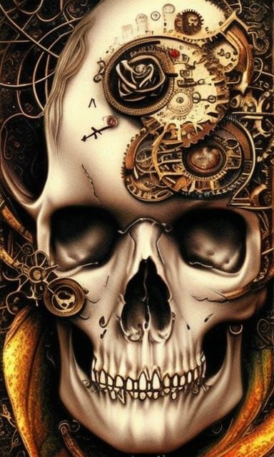 skull steampunk