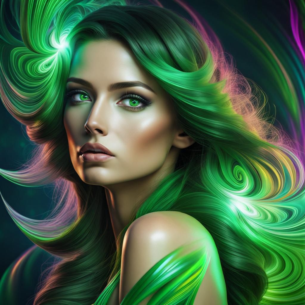 Green Goddess - AI Generated Artwork - NightCafe Creator