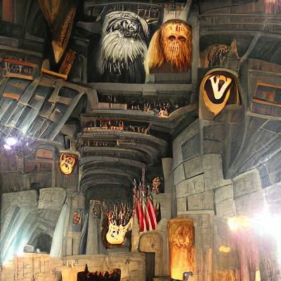 The great hall of valhalla