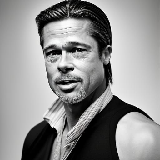 Brad Pitt - AI Generated Artwork - NightCafe Creator