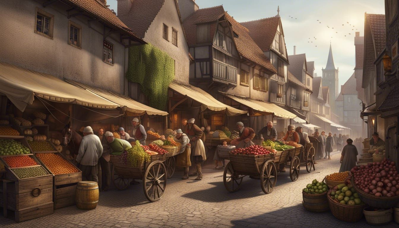 the medieval market  by @adrian