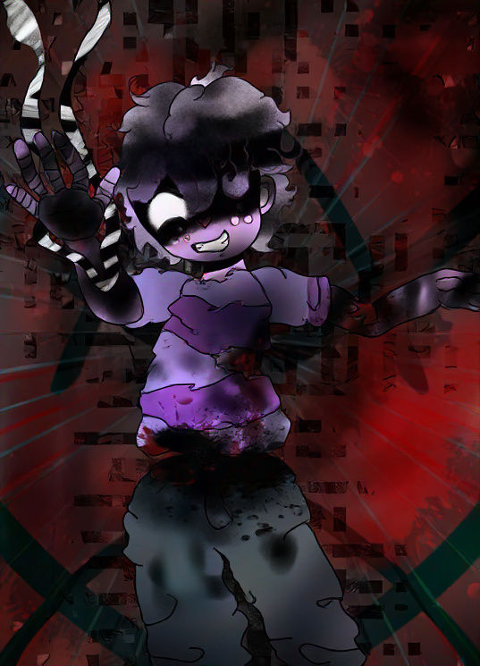 The blood hand of yourself