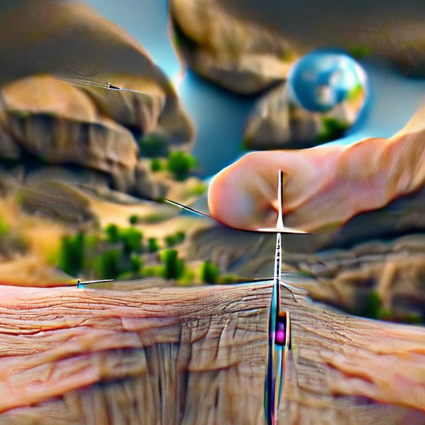 8k resolution the world balancing on a needle