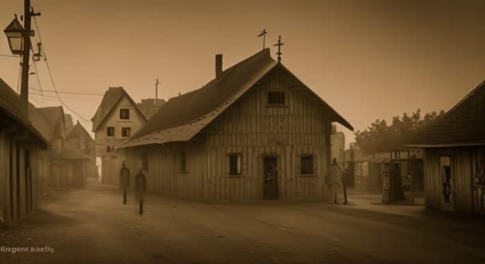 A haunted village where the Devil and his demons walk the st...