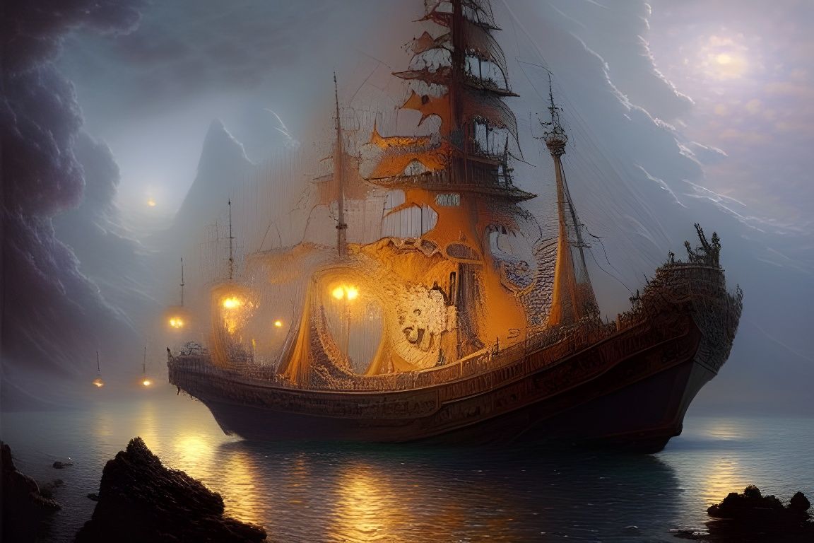 Ghost Ship  by @charlotsomx