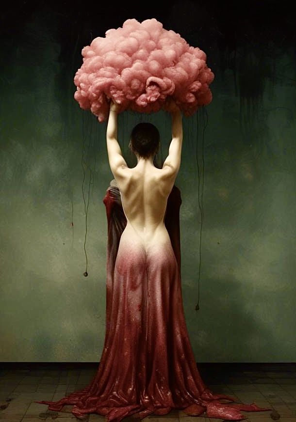 The mother of Osiris holding up the sky