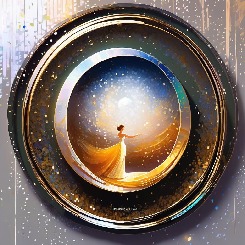 (<portrayal by Tgr22>:2.0). A lovely brunette with white lace feathered dress and chanel hat with silver flowers