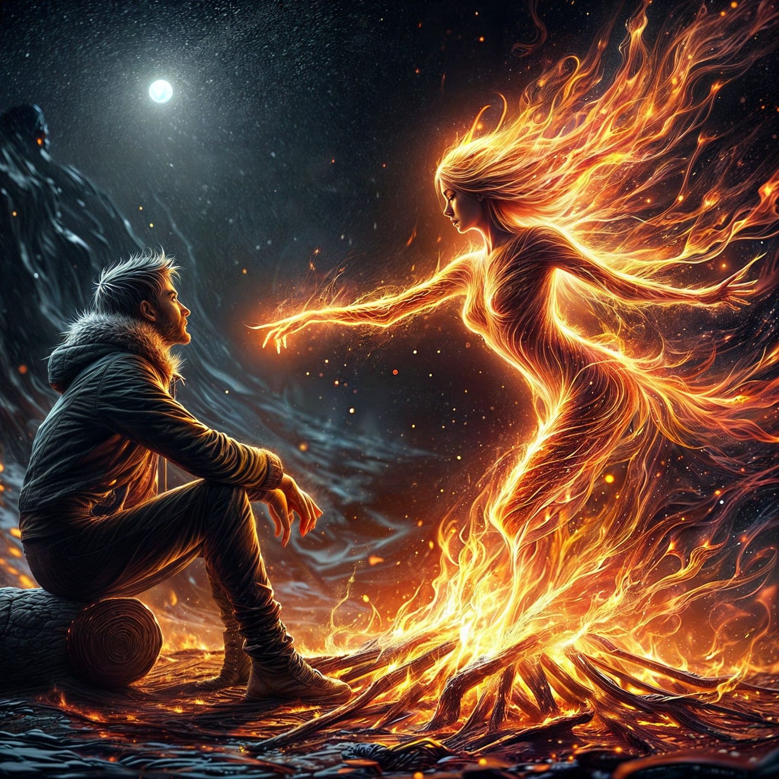 Dancing flames