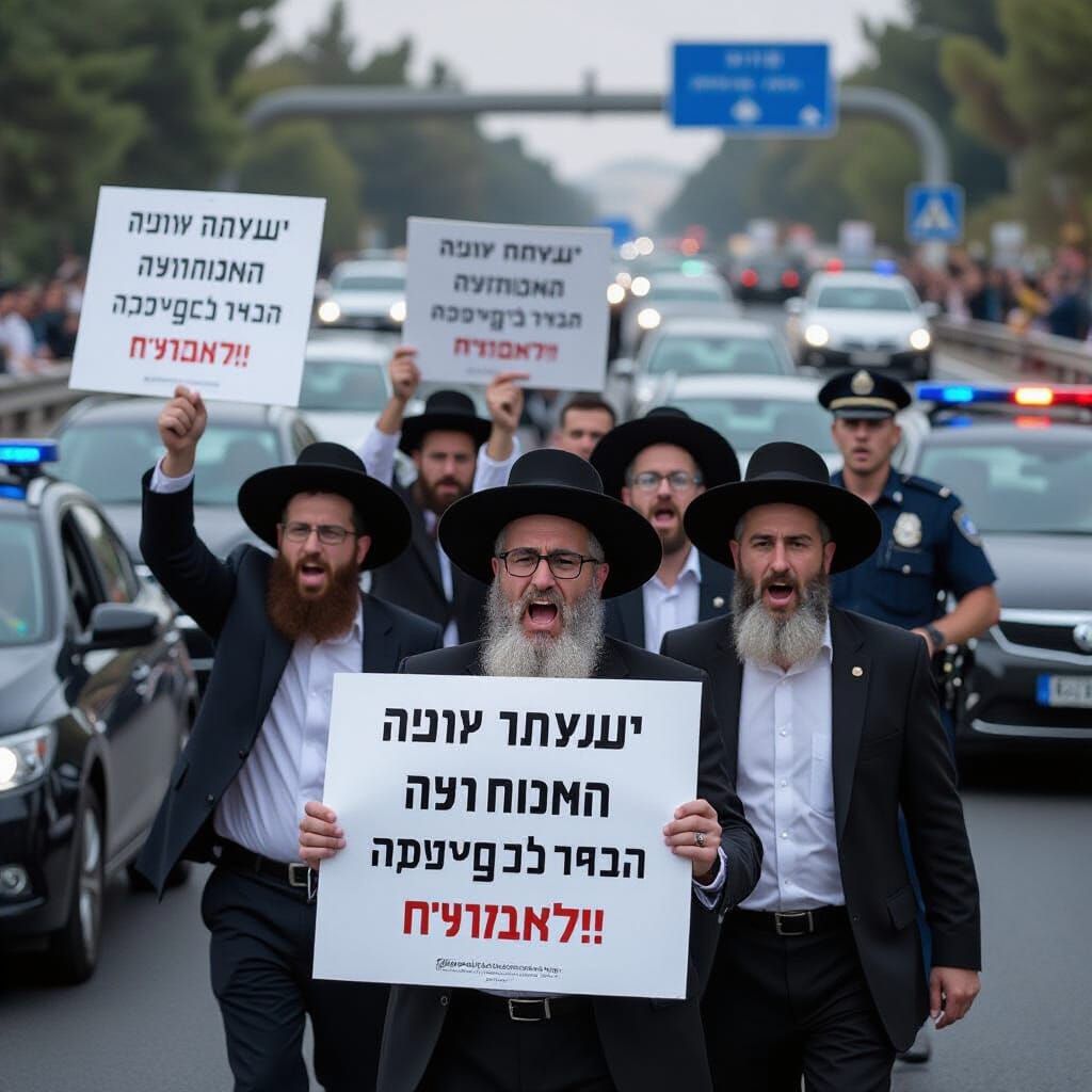 Orthodox Jewish Protest Disrupts Israeli Highway