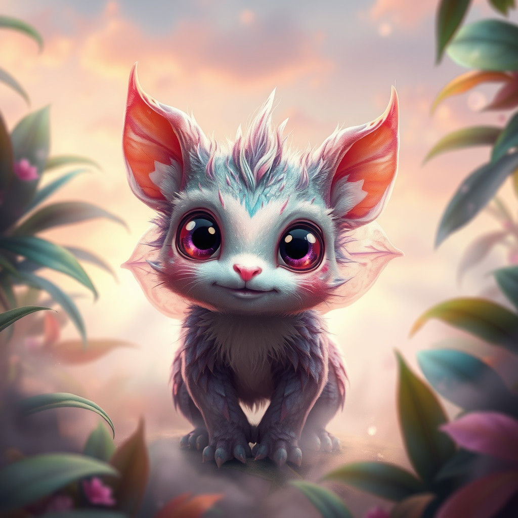 Cute Strange Animal in Detailed Matte Painting