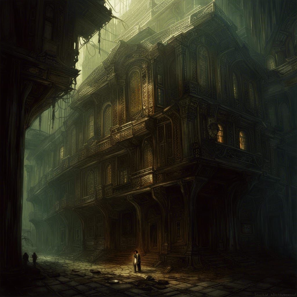 The house at the end of the road... - AI Generated Artwork - NightCafe ...