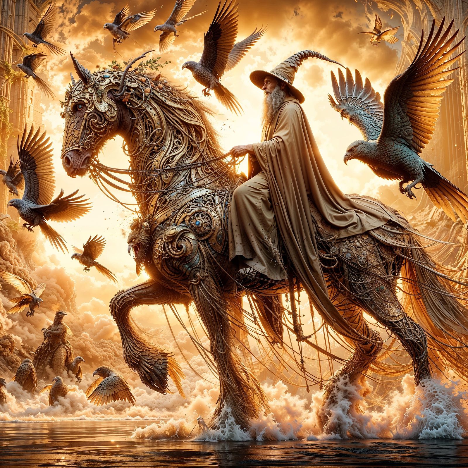 The Wizard on the horse