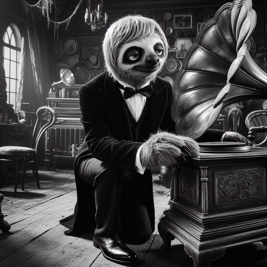 Sloth Cassidy as Lurchsloth, in “The Addams Family”