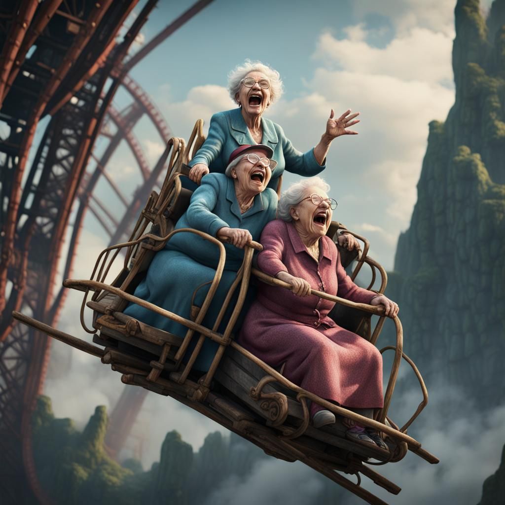 Grannies having fun   by @Names__DJ