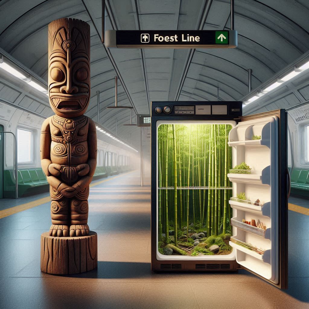 Foest Line metro waiting hall