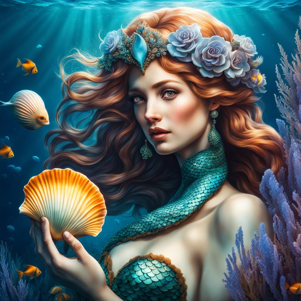 Mermaid - AI Generated Artwork - NightCafe Creator