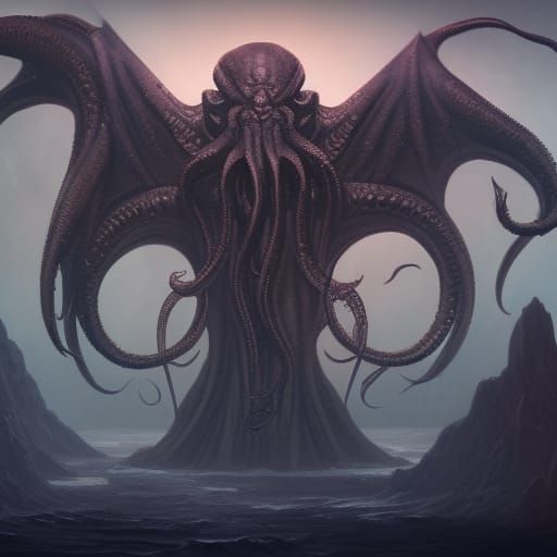 Elder God Cthulhu - AI Generated Artwork - NightCafe Creator