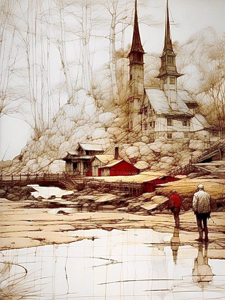 Walking the dry riverbed