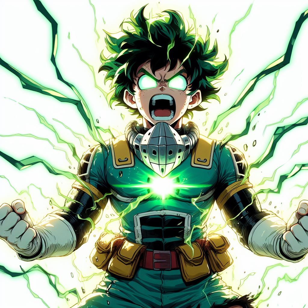 Super Saiyan Izuku - AI Generated Artwork - NightCafe Creator