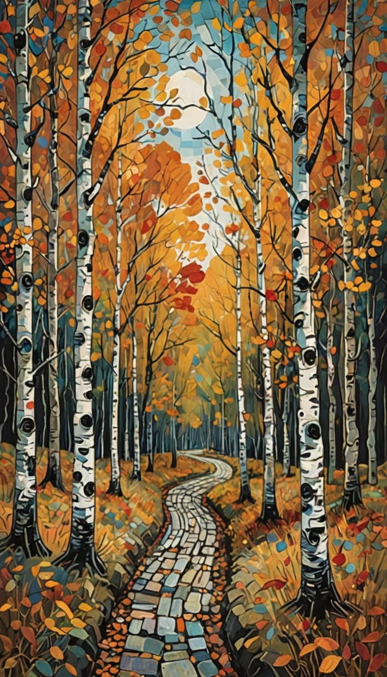 " birches in autumn by john piper, james r. eads and paul kl...