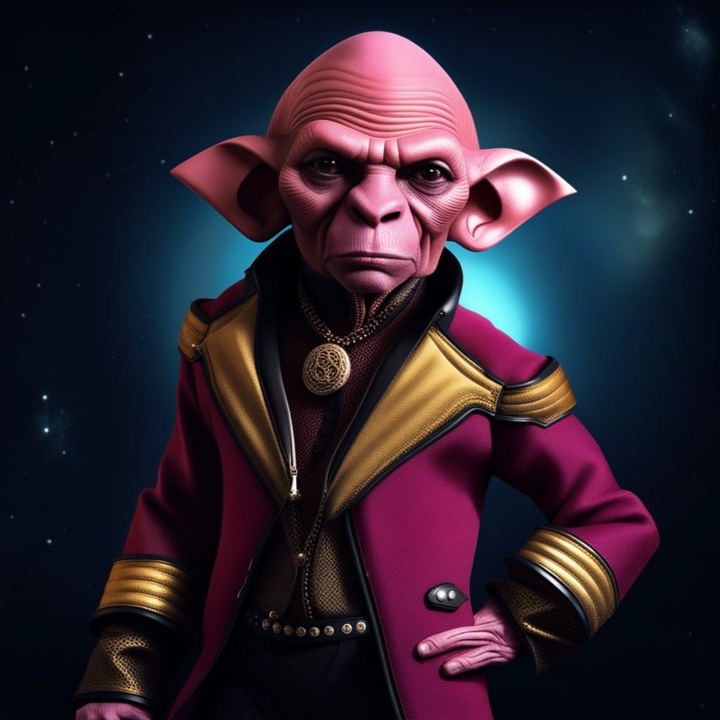 Quark the Ferengi in a pimp jacket - AI Generated Artwork - NightCafe ...