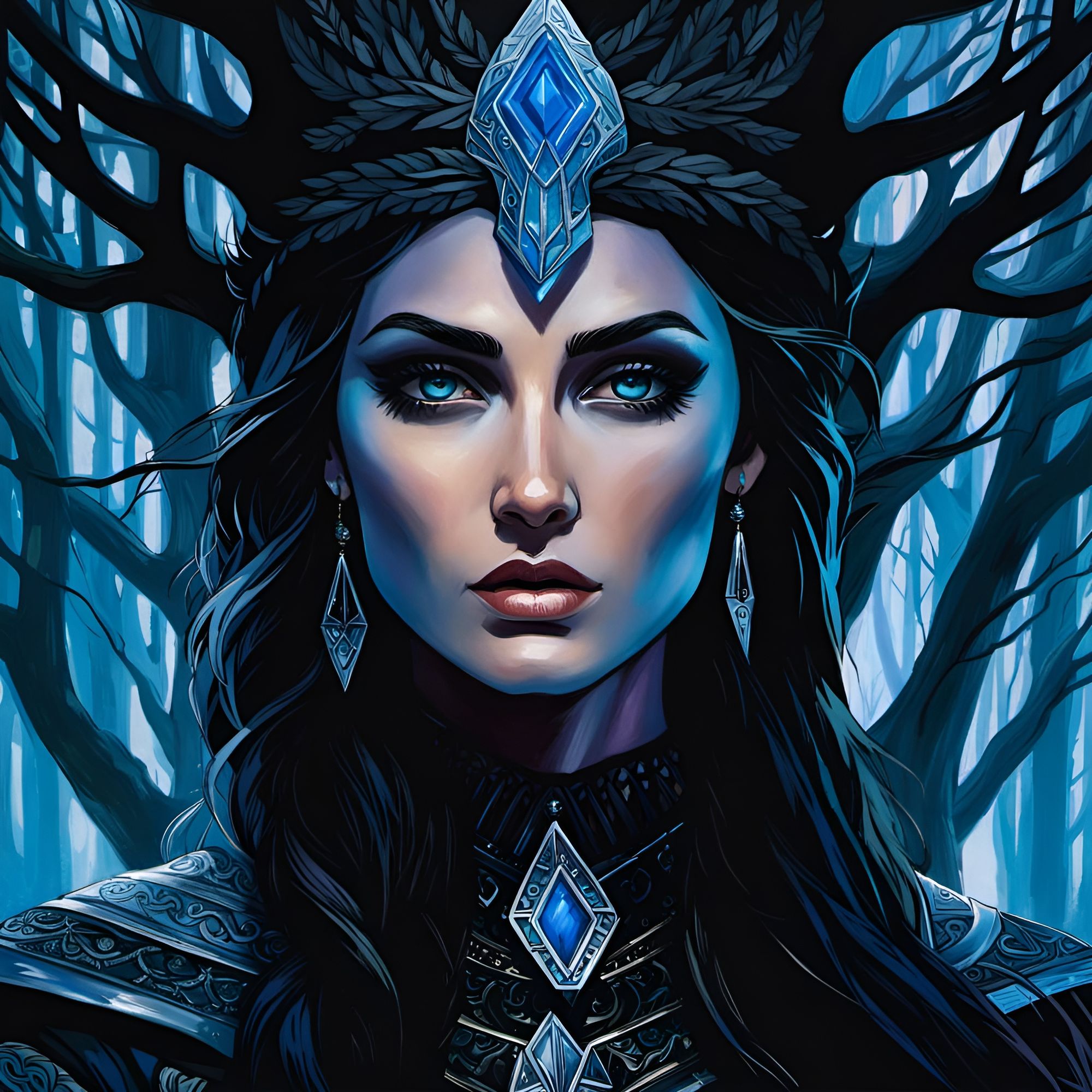 “Hel” Norse Goddess - AI Generated Artwork - NightCafe Creator