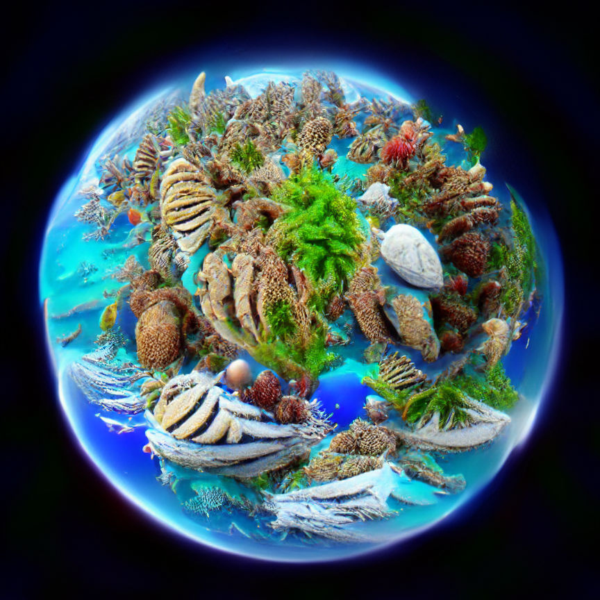 Marine life coral reef planet earth 8K 3D 8k resolution