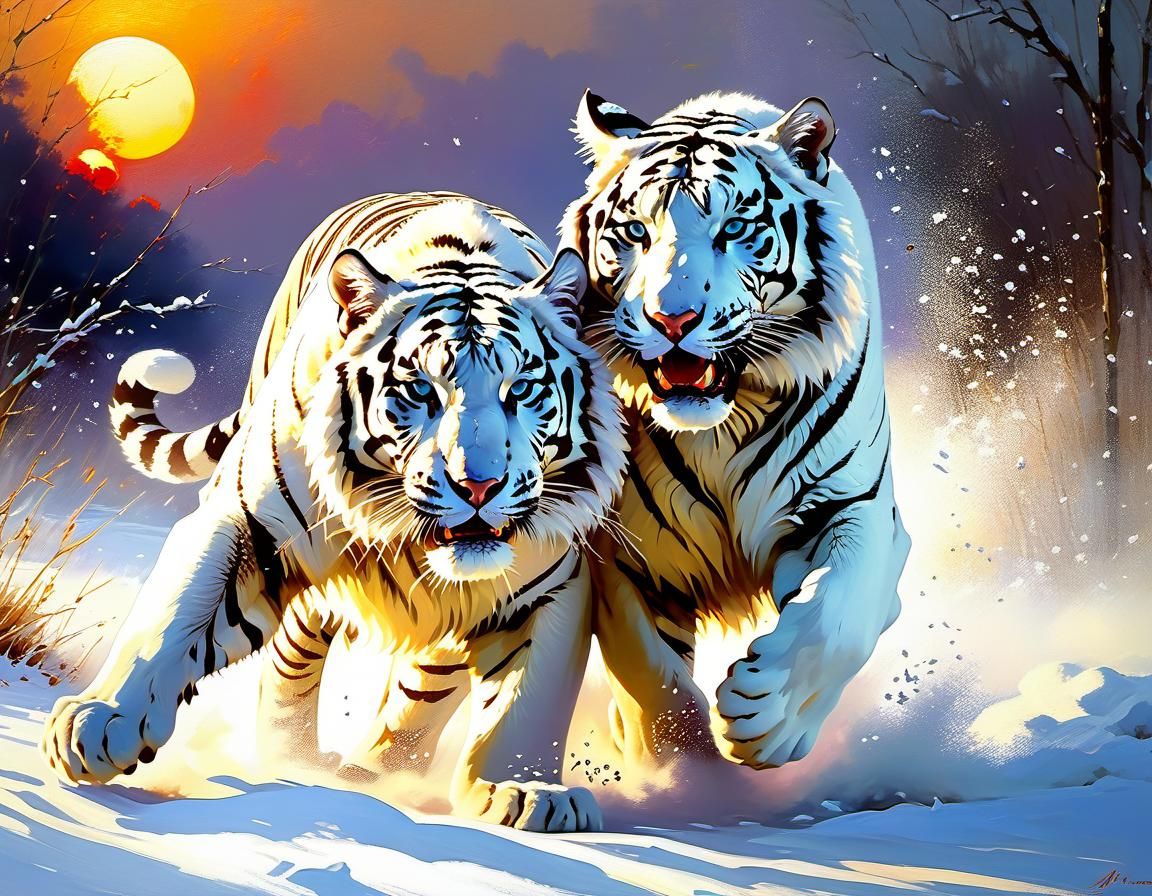White Tigers  by @JavilWoo