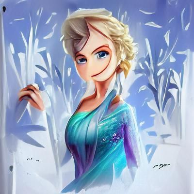Elsa from Frozen artwork