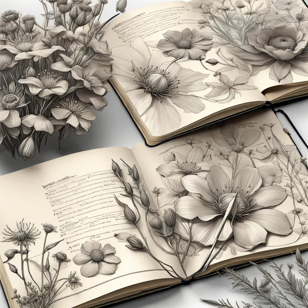 Botanical sketches  by @Mike Ritchie