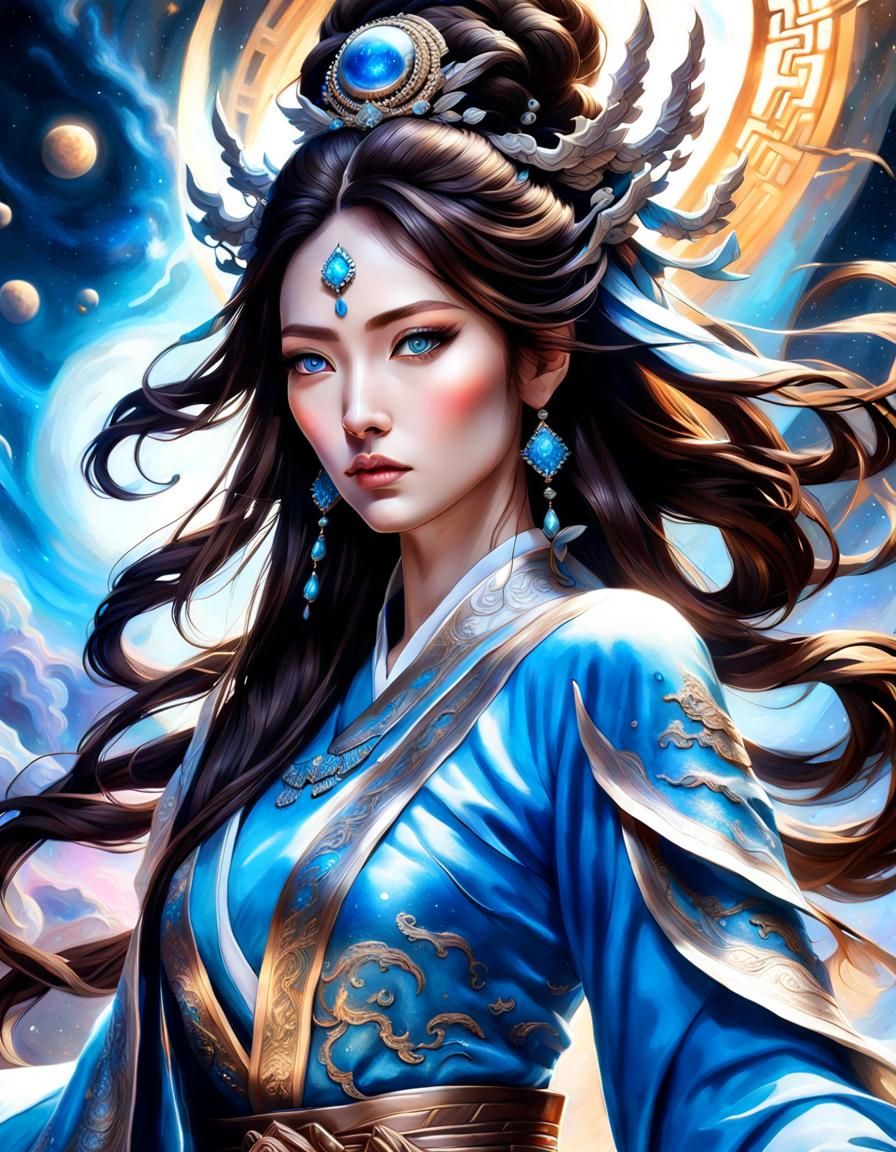 Chinese Celestial Goddess - AI Generated Artwork - NightCafe Creator