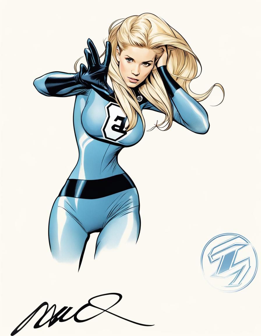 Kate Mara dressed as Susan Storm of the Fantastic Four - AI Generated ...