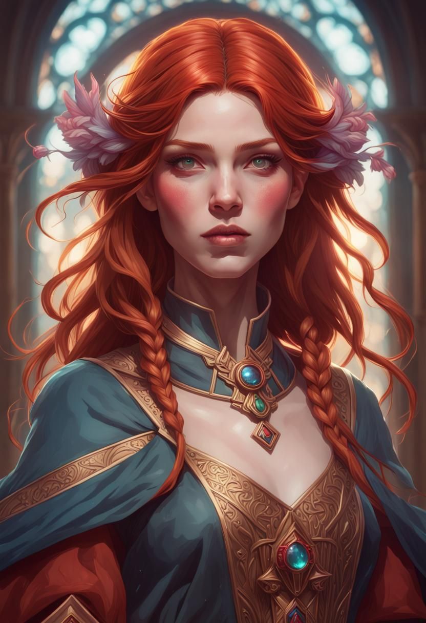 Redhead Wizard - AI Generated Artwork - NightCafe Creator