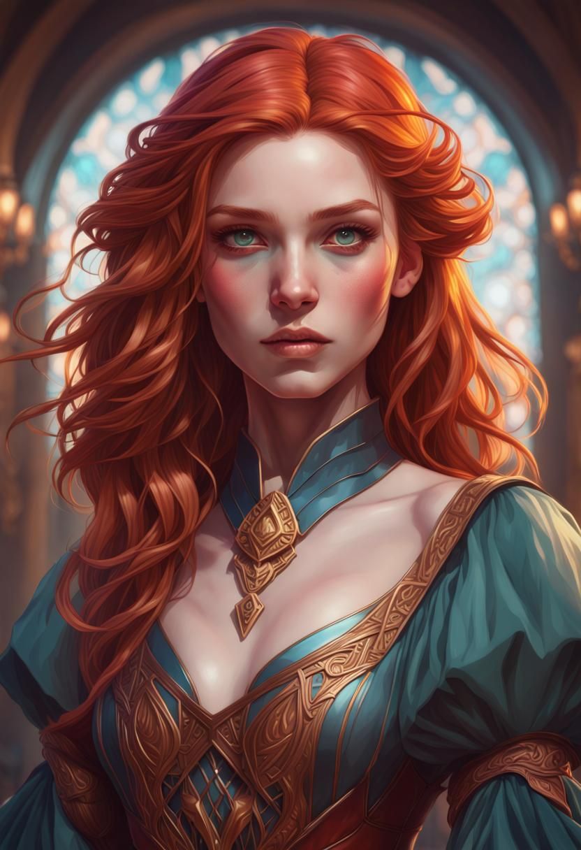 Redhead Wizard - Ai Generated Artwork - Nightcafe Creator