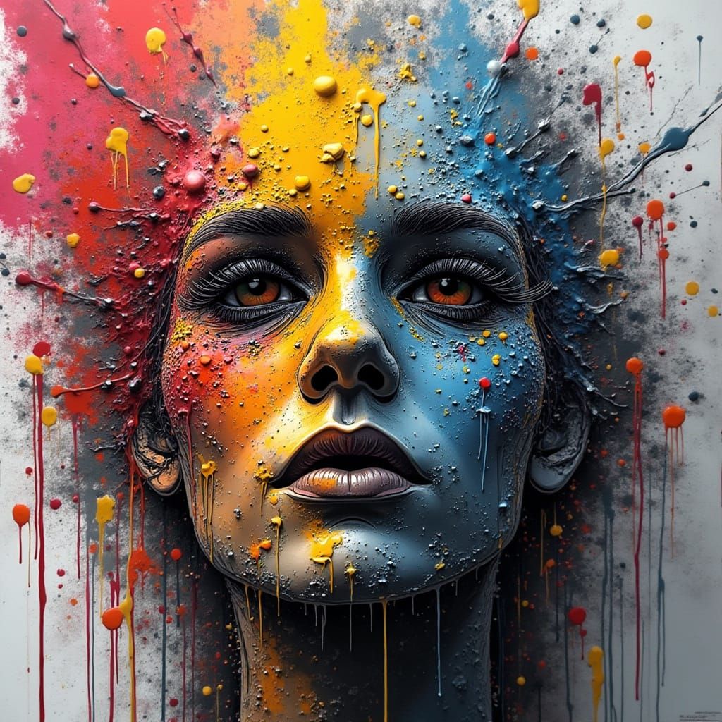 Abstract Fractal Art in Vibrant Grayscale