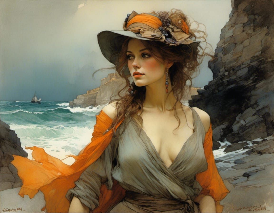 By the sea