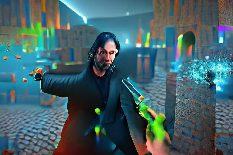 John wick stopping bullets like Neo - attempt 1